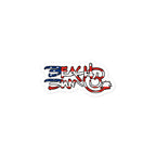 Official Beach Bum Bubble-free stickers- Compact Logo USA