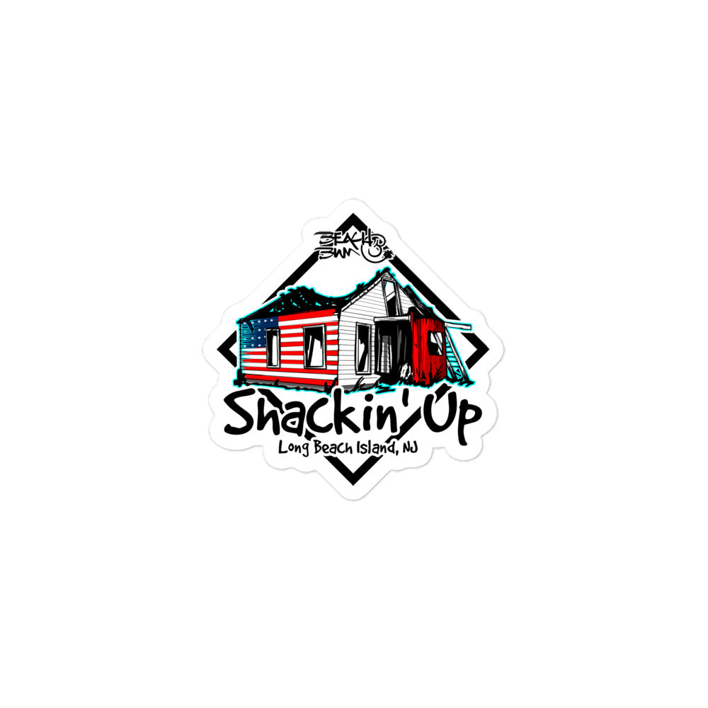Official Beach Bum Bubble-free stickers- Shackin' Up