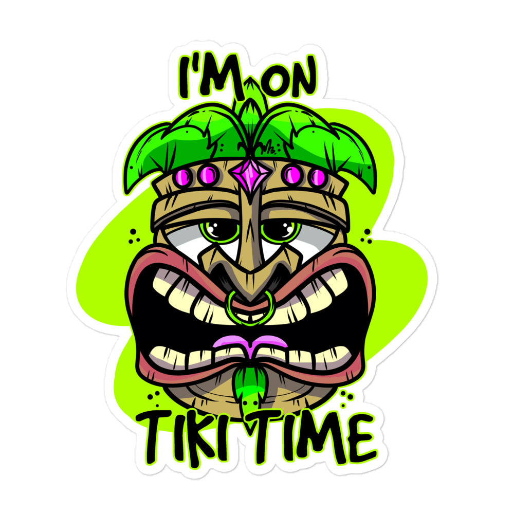 Official Beach Bum Bubble-free stickers- Tiki Time