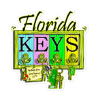 Official Beach Bum Bubble-free stickers- Florida Keys