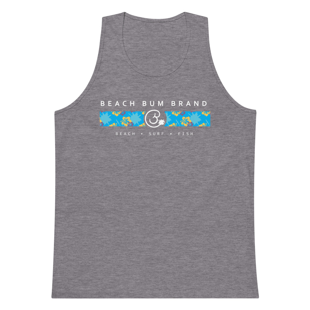 Official Beach Bum Tank- Blue Hibiskus