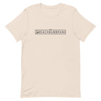 Official Beach Bum Short-Sleeve Unisex T-Shirt- Surf • Beach • Fish Shield (Art on Back)