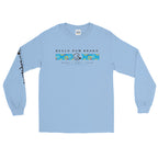 Official Beach Bum Long Sleeve T-Shirt- Blue Hibiscus