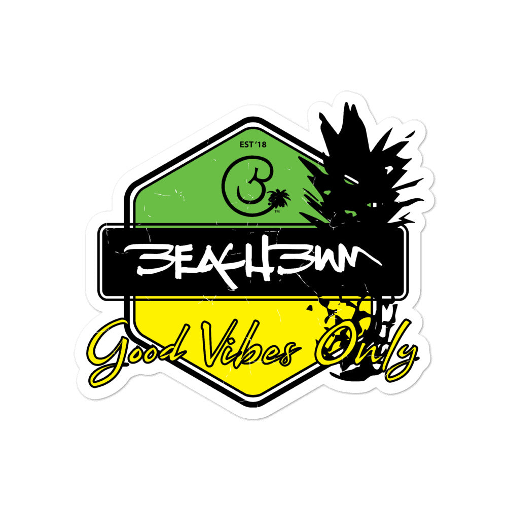 Official Beach Bum Bubble-free stickers- Good Vibes Only
