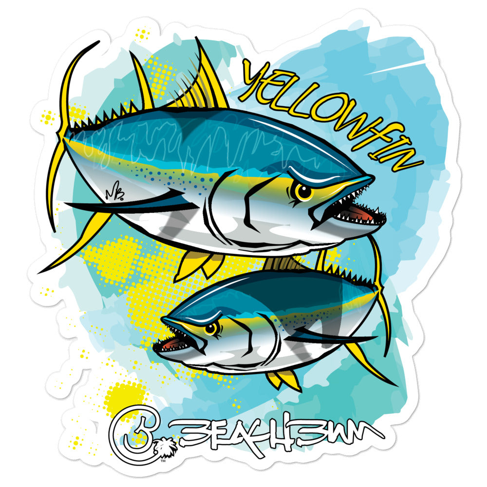 Official Beach Bum Bubble-free stickers- Terrible Tuna