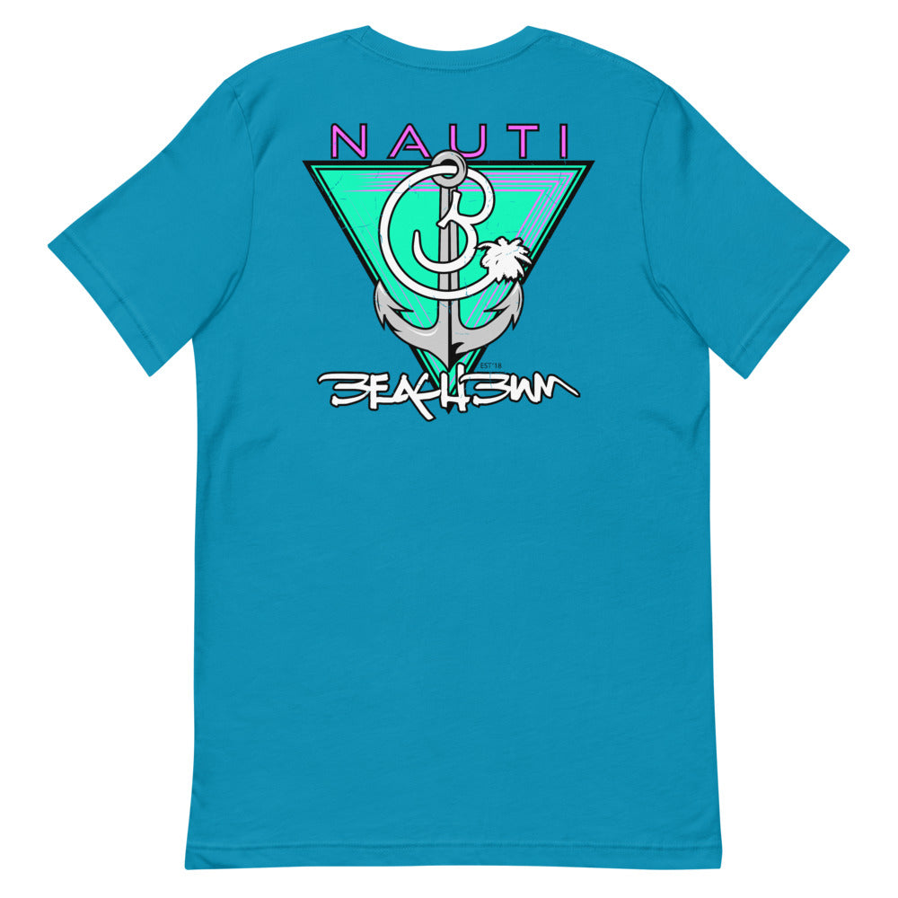 Official Beach Bum Short-Sleeve Unisex T-Shirt- Nauti (Art on Back)