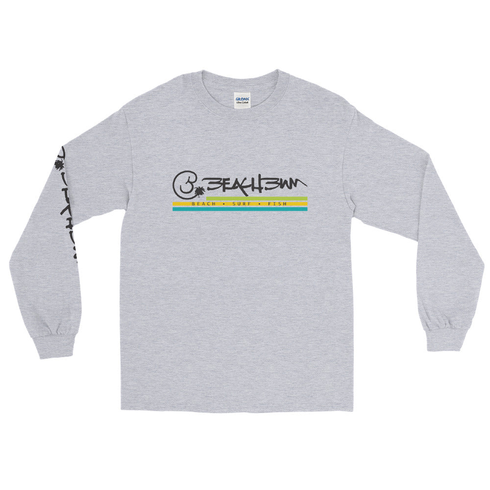 Official Beach Bum Men’s Long Sleeve Shirt- Beach • Surf • Fish
