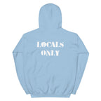 Official Beach Bum Unisex Hoodie- Locals Only (Art on Back)