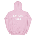 Official Beach Bum Unisex Hoodie- Locals Only (Art on Back)