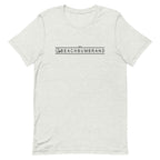 Official Beach Bum Short-Sleeve Unisex T-Shirt- The Beach Badge (Art on Back)