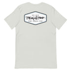 Official Beach Bum Short-Sleeve Unisex T-Shirt- The Beach Badge (Art on Back)
