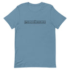 Official Beach Bum Short-Sleeve Unisex T-Shirt- The Beach Badge (Art on Back)