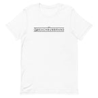 Official Beach Bum Short-Sleeve Unisex T-Shirt- Red, White, and Blue Crab (Art on Back)