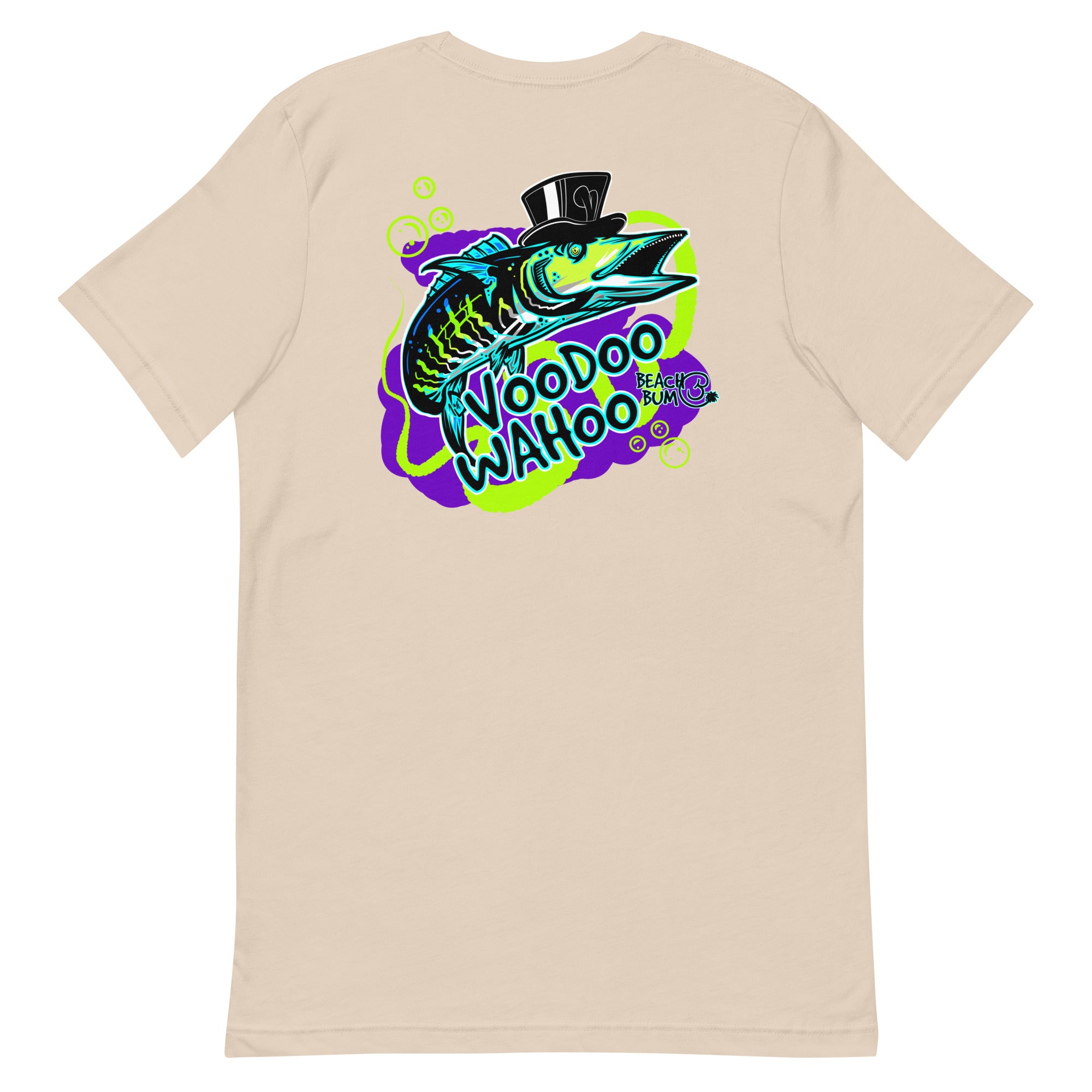 Official Beach Bum Unisex T-Shirt- VooDoo Wahoo (Art on Back)