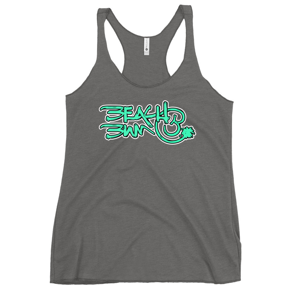 Official Beach Bum Women's Racerback Tank- Compact Logo